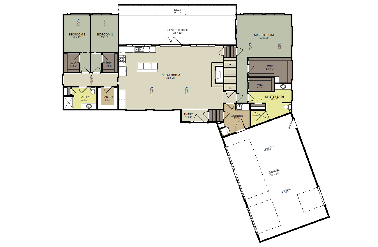 Cascade First Floor Floor Plan